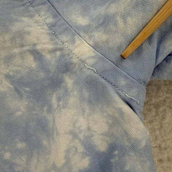 Polo Ralph Lauren Shirt Boys XL 18/20 Blue Tie Dye Short Sleeve Button Down - Picture 7 of 9